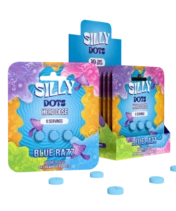 Party Pack | Silly Dots Super Dose 2400mg Tabs | 3 Pack | Blue Razz | 10 Count Display